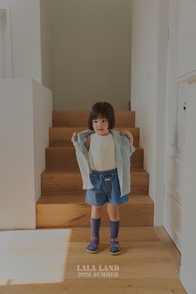 棉麻條紋襯衫(2color/kids)10