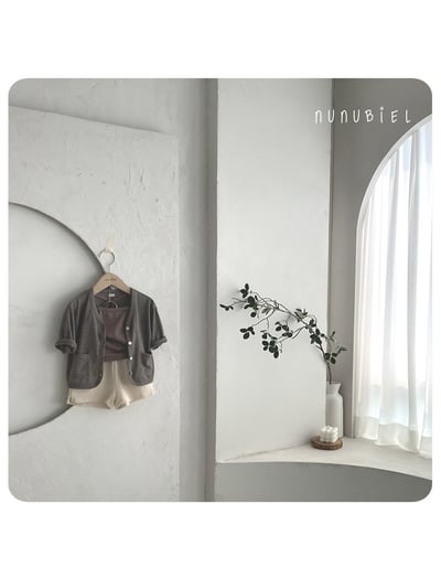 簡約鬆緊短褲(2color)9