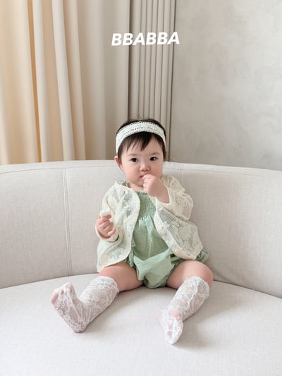 綁帶抓皺荷葉邊親子裝17