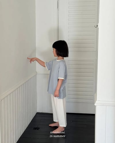 MIMI1+1夏日壓紋寬褲7