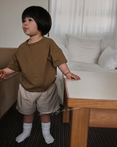 後口袋鬆緊4分褲(3color)10