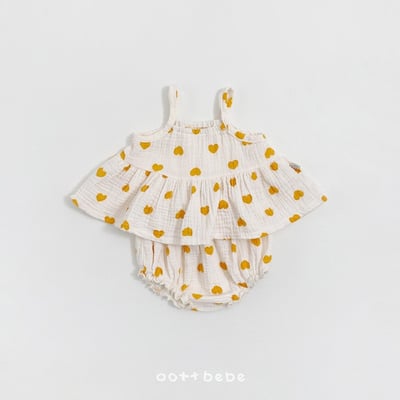 透氣涼爽傘襬背心+木耳捲邊麵包褲set(baby)11