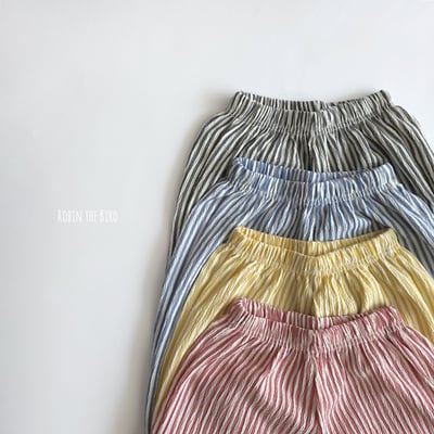 直條紋縮口防曬防蚊褲2