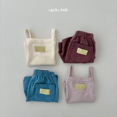 布標口袋6分鬆緊褲(2color/baby)17