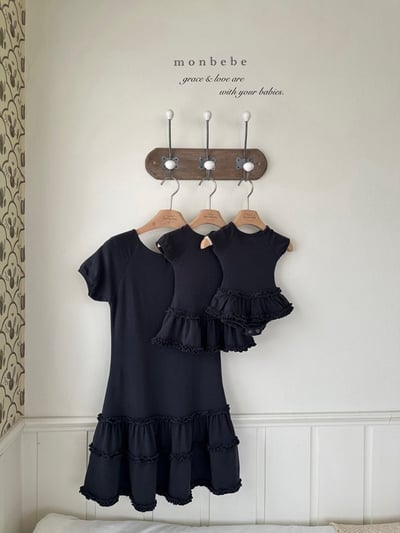 花捲滾邊親子裝(3color)3