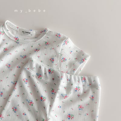 花花壓紋居家套裝(2color)1