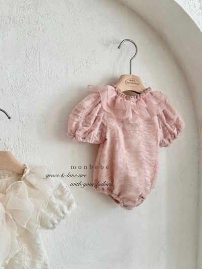 浪漫ribbon層次荷葉領包屁衣4