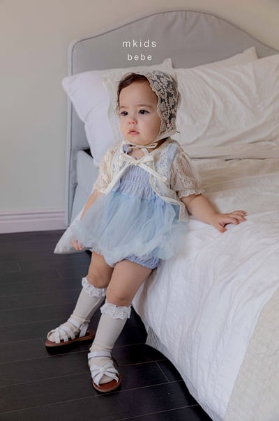 綁帶抓皺包屁紗裙(3color)7