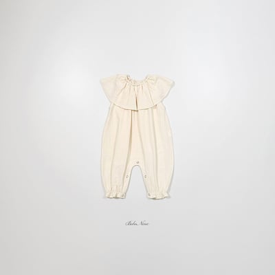 荷葉領無袖連身衣(2color)13