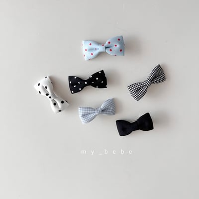 ribbon髮夾2入/組(3color)2