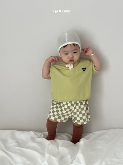 棋盤格紋布標口袋鬆緊褲(3color/baby)6