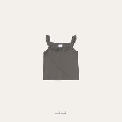 雕花捲邊背心(2color)11