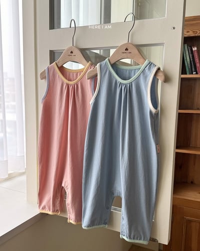 夏季撞色滾邊防踢背心3