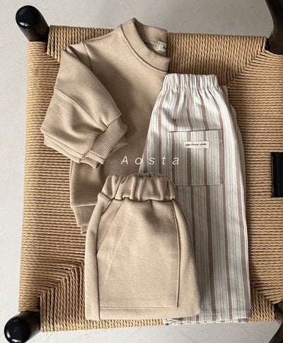 線條口袋鬆緊褲*現貨綠Ｍ6