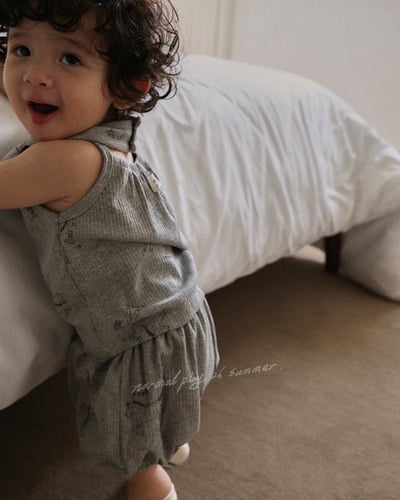 彩繪小馬傘擺背心/麵包褲/圍兜(2color)6