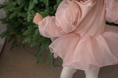 公主澎袖層次包屁紗裙(2color)12