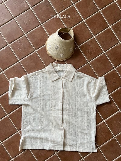 刺繡壓小花紋親子裝8