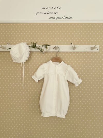 小公主蕾絲滾邊新生兒服/蕾絲滾邊帽11