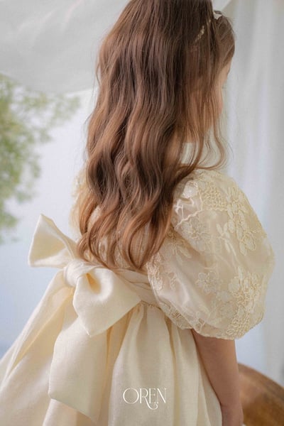 後綁帶花花壓紋包屁裙/洋裝17