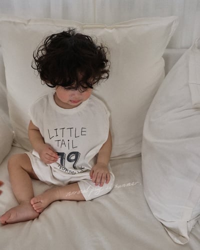 手繪數字連身衣(2color)10