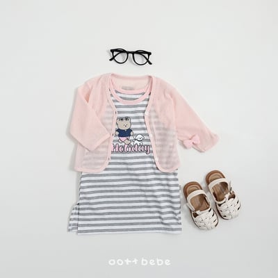 度假條紋套裝/連身裙20