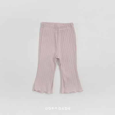 小刺繡木耳捲邊褲7