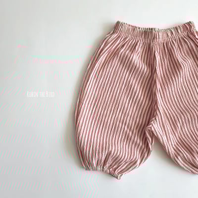 直條紋縮口防曬防蚊褲9