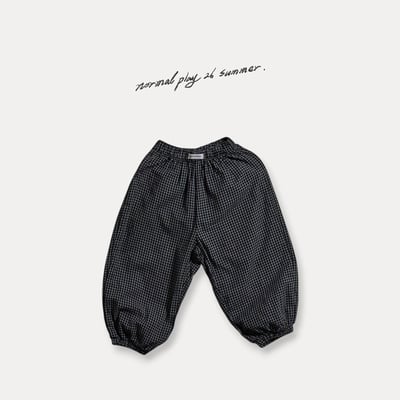 千鳥格紋縮口褲(3color)3