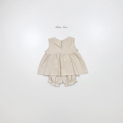 傘擺背心+花苞褲套裝(2color)12