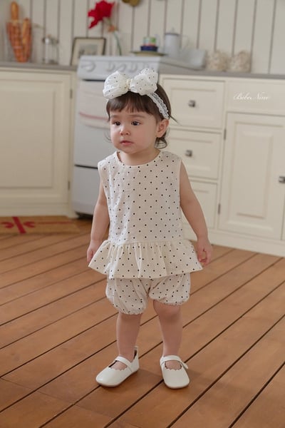 點點花瓣滾邊套裝(2color)6