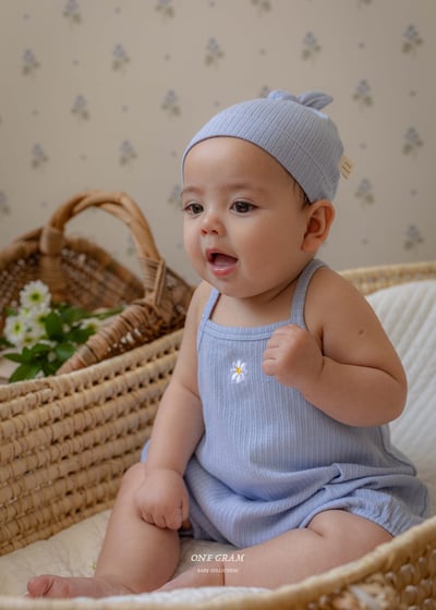 小雛菊紋理連身衣*現貨米12m3