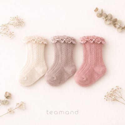 法式蕾絲紋理襪2