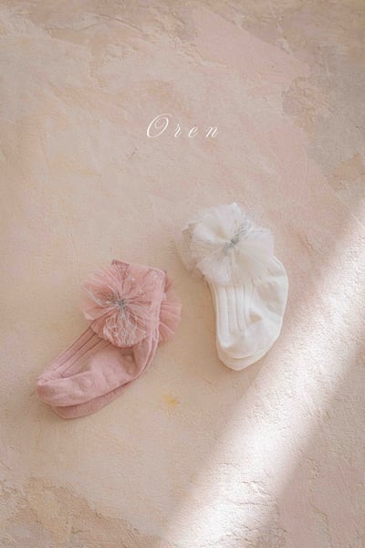 蕾絲花花腳踝襪(2入/組)5