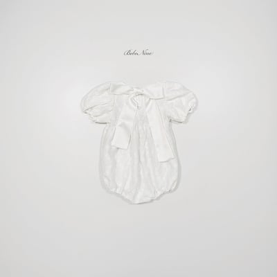 ribbon壓紋澎袖包屁衣(2color)17