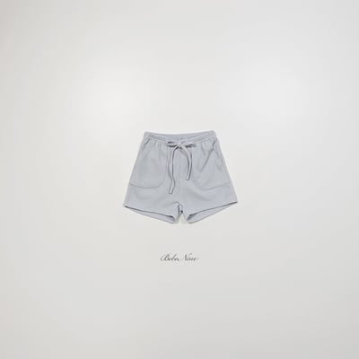 夏日口袋鬆緊短褲(3color)14