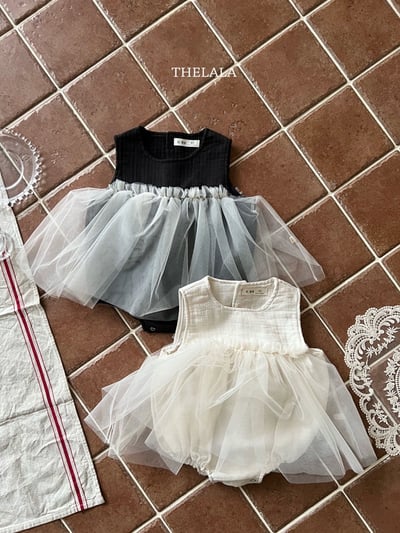 拼接紗裙背心包屁裙/洋裝9