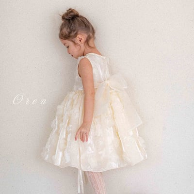 滿版立體玫瑰包屁紗裙/洋裝18