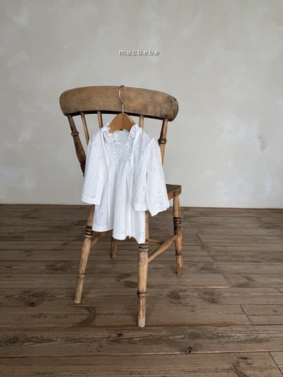 鏤空花花洋裝+罩衫set(2color)10