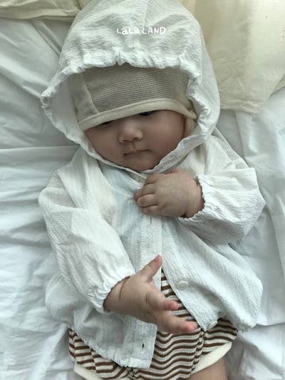 連帽排扣防曬防蚊外套(2color/baby)8