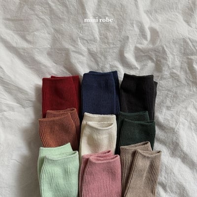 純色羅紋襪(3入/組)14