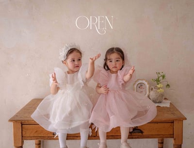 仙氣飄飄公主後綁帶包屁紗裙/洋裝(粉)15