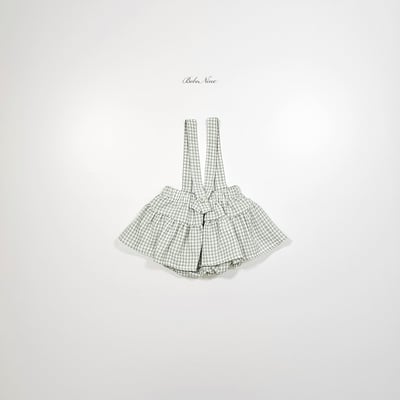 格紋吊帶包屁裙(2color)14