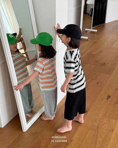 MIMI1+1夏季條紋tee8