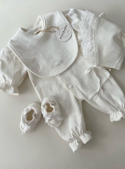 小公主蕾絲滾邊新生兒服/蕾絲滾邊帽21