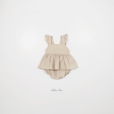 涼爽！飛袖捲邊套裝(3color)15