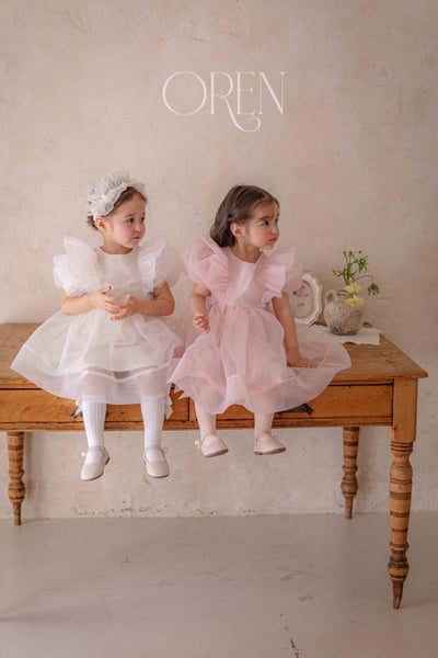 仙氣飄飄公主後綁帶包屁紗裙/洋裝(粉)17