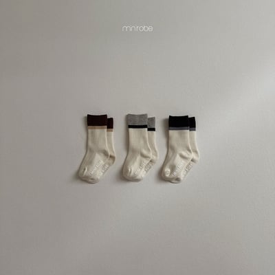 撞色拼接帥帥襪(3入/組)2