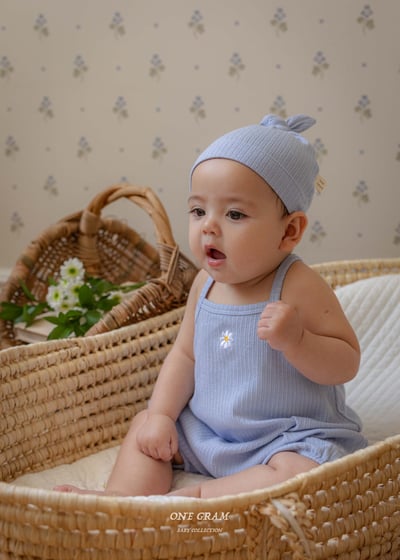 小雛菊紋理連身衣*現貨米12m2