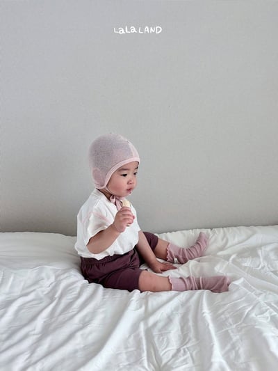 布標口袋6分鬆緊褲(2color/baby)9