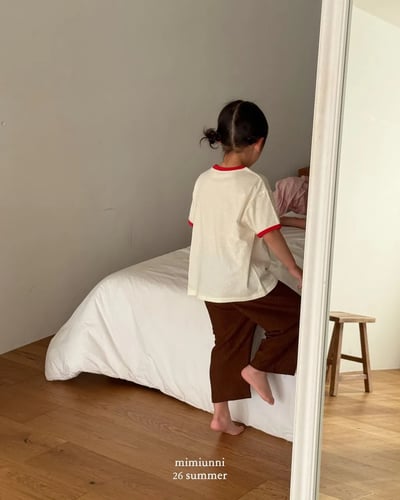 MIMI1+1夏日壓紋寬褲13